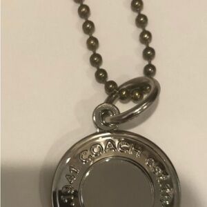 Coach Keychain in Silver
